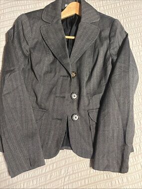 Van Heusen Gray Pinstripe Tailored Women's Blazer